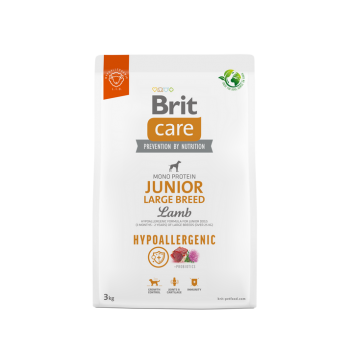 BRIT CARE ΣΚΥΛΟΥ HYPOALLERGENIC JUNIOR LARGE ΑΡΝΙ 3kg BRIT CARE ΣΚΥΛΟΥ HYPOALLERGENIC JUNIOR LARGE ΑΡΝΙ 3kg